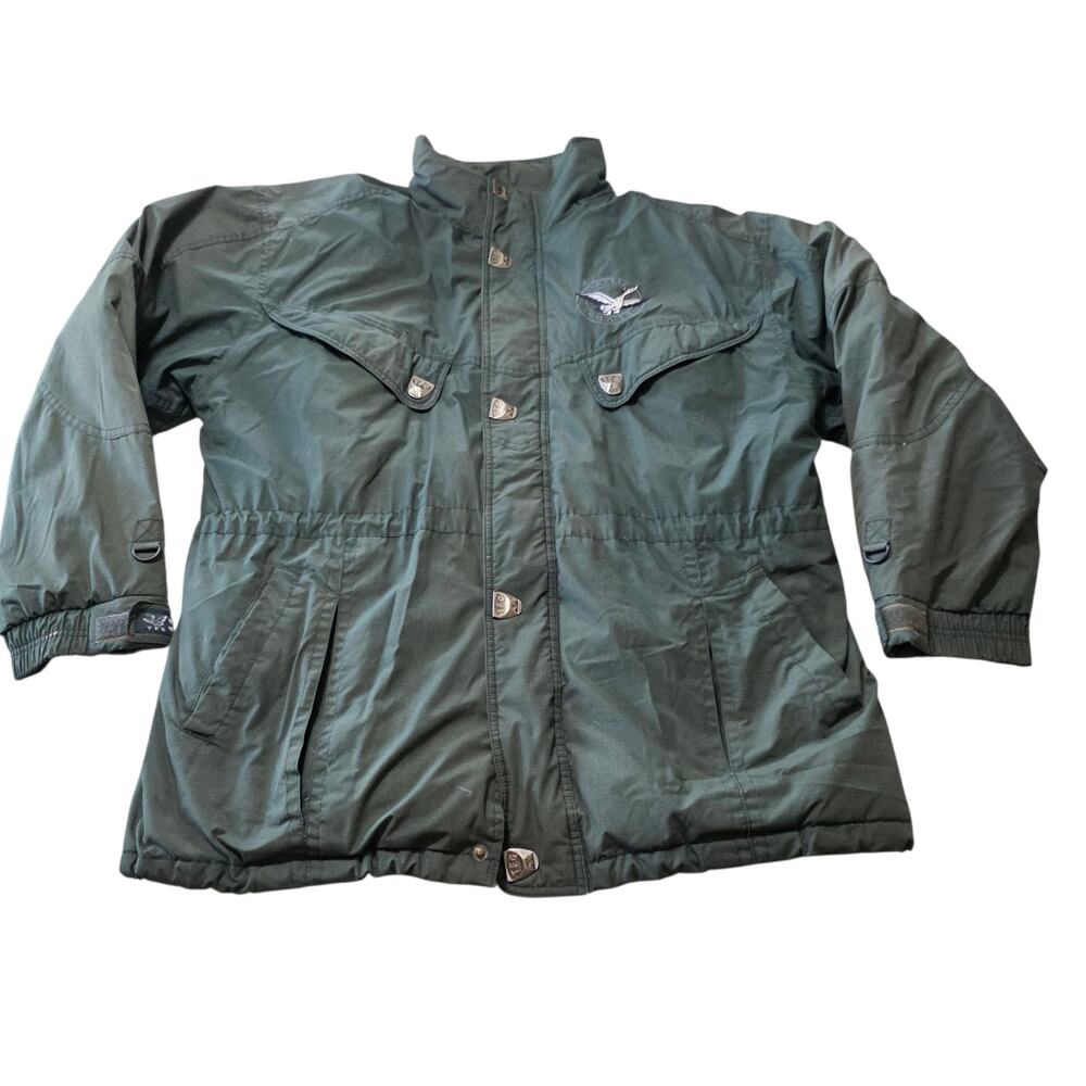 Vintage TRIPLE FAT GOOSE Jacket Parka Men’s Green Warm Down Filled XL